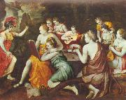 Frans Floris de Vriendt Athene bei den Musen USA oil painting artist